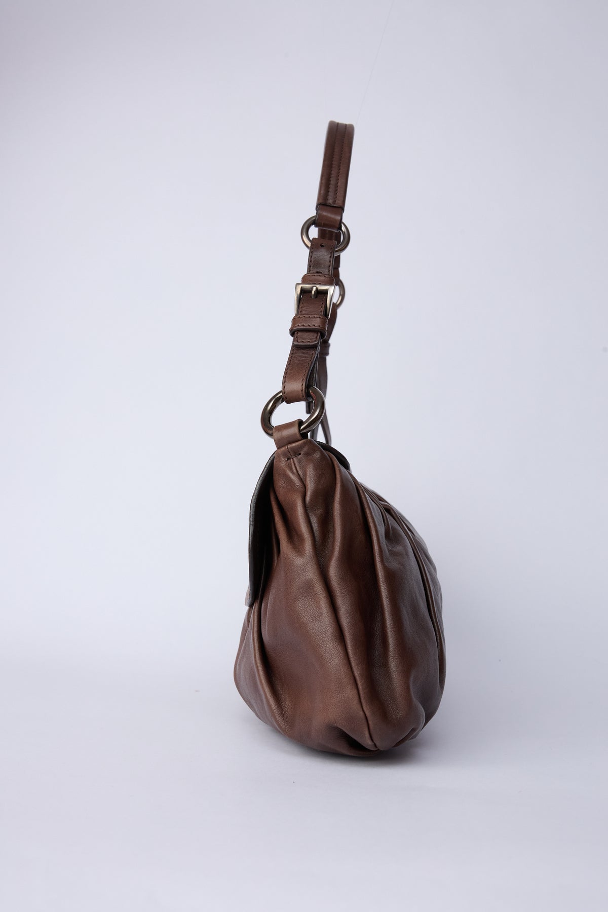 PRADA BROWN NAPPA BAG