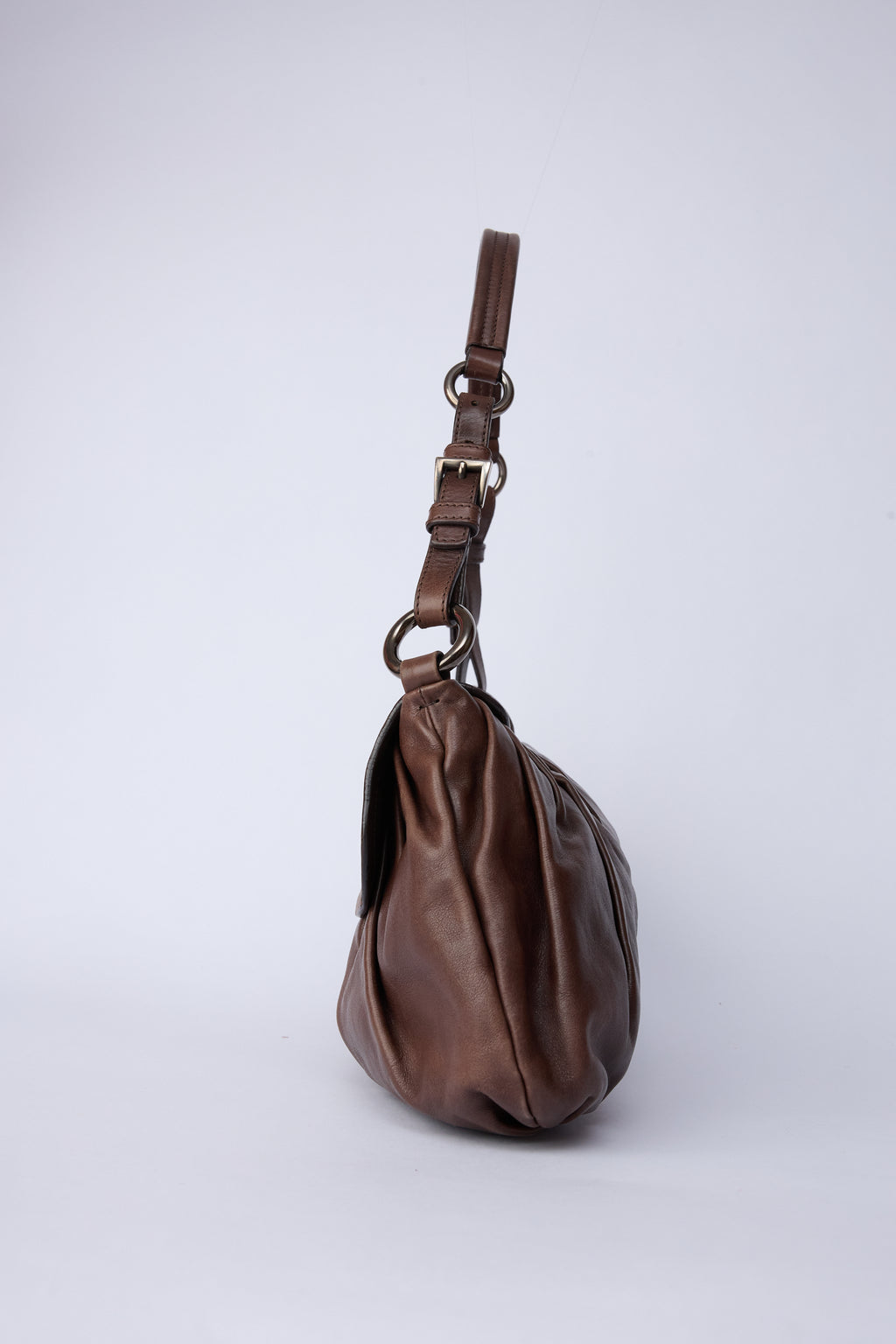 PRADA BROWN NAPPA BAG