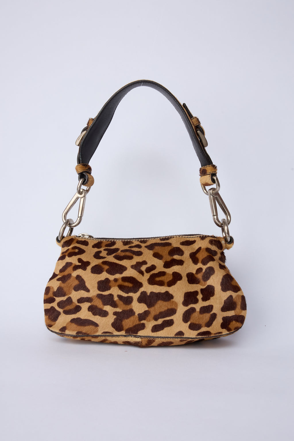PRADA ANIMAL-PRINT PONY HAIR SHOULDER BAG