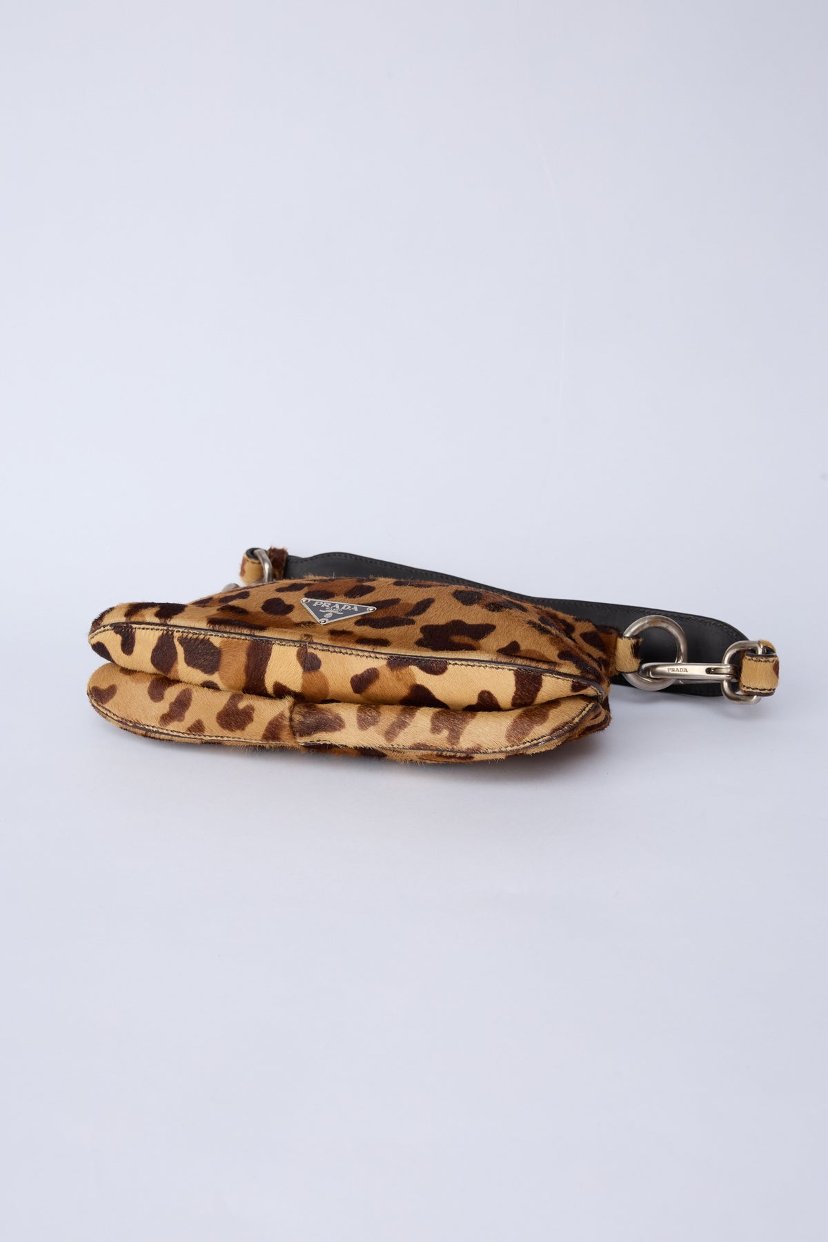 PRADA ANIMAL-PRINT PONY HAIR SHOULDER BAG