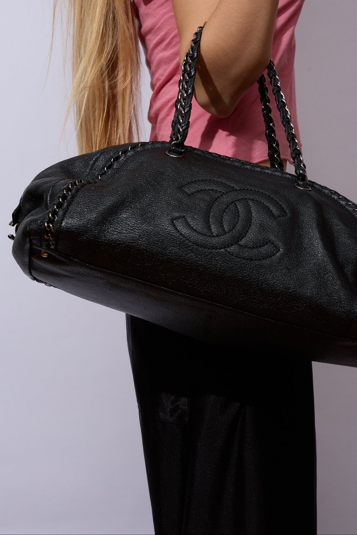 CHANEL BLACK BOWLER