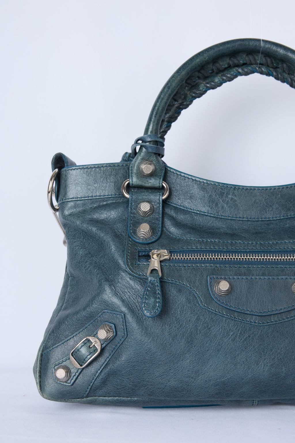 BALENCIAGA TEAL FIRST BAG