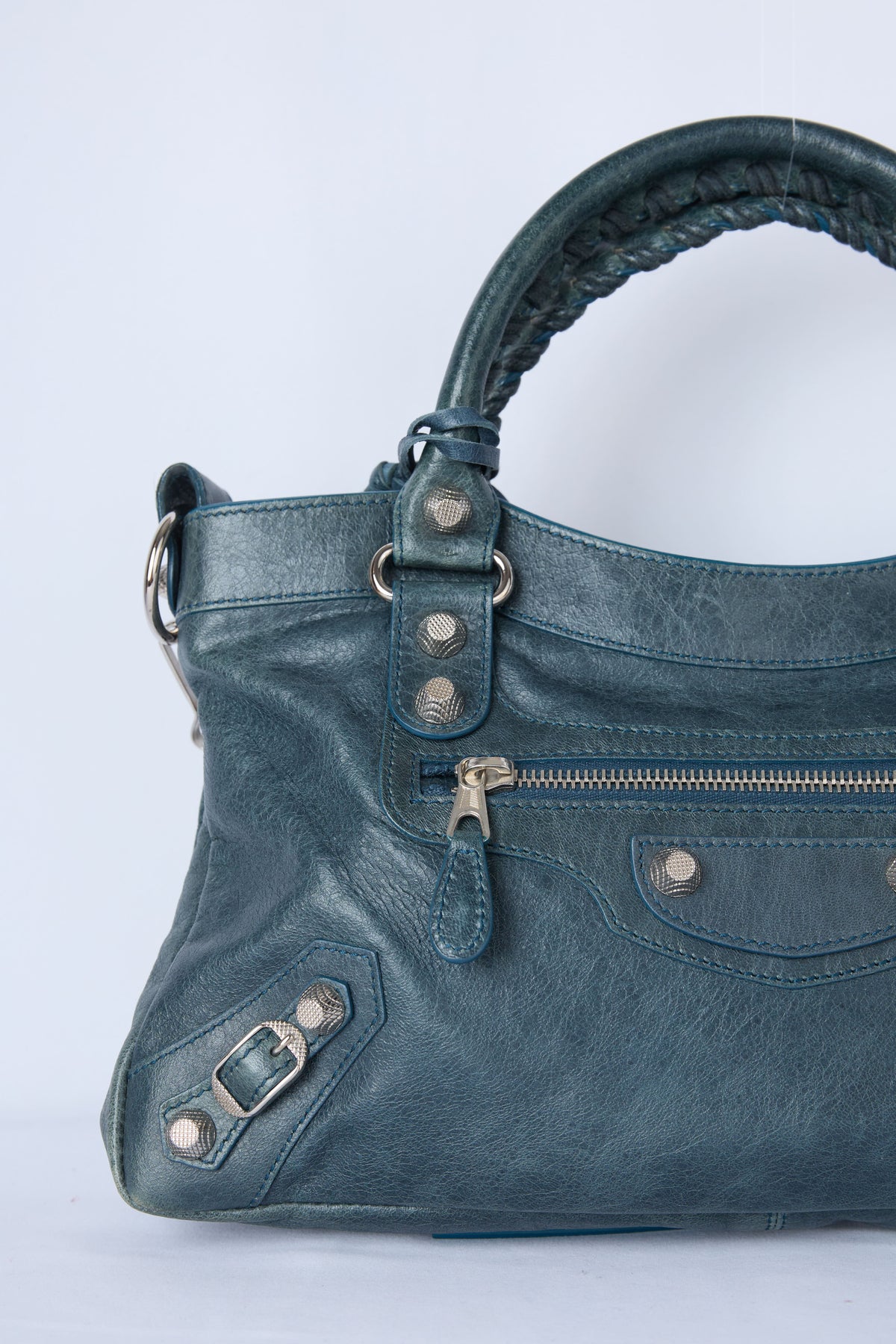 BALENCIAGA TEAL FIRST BAG