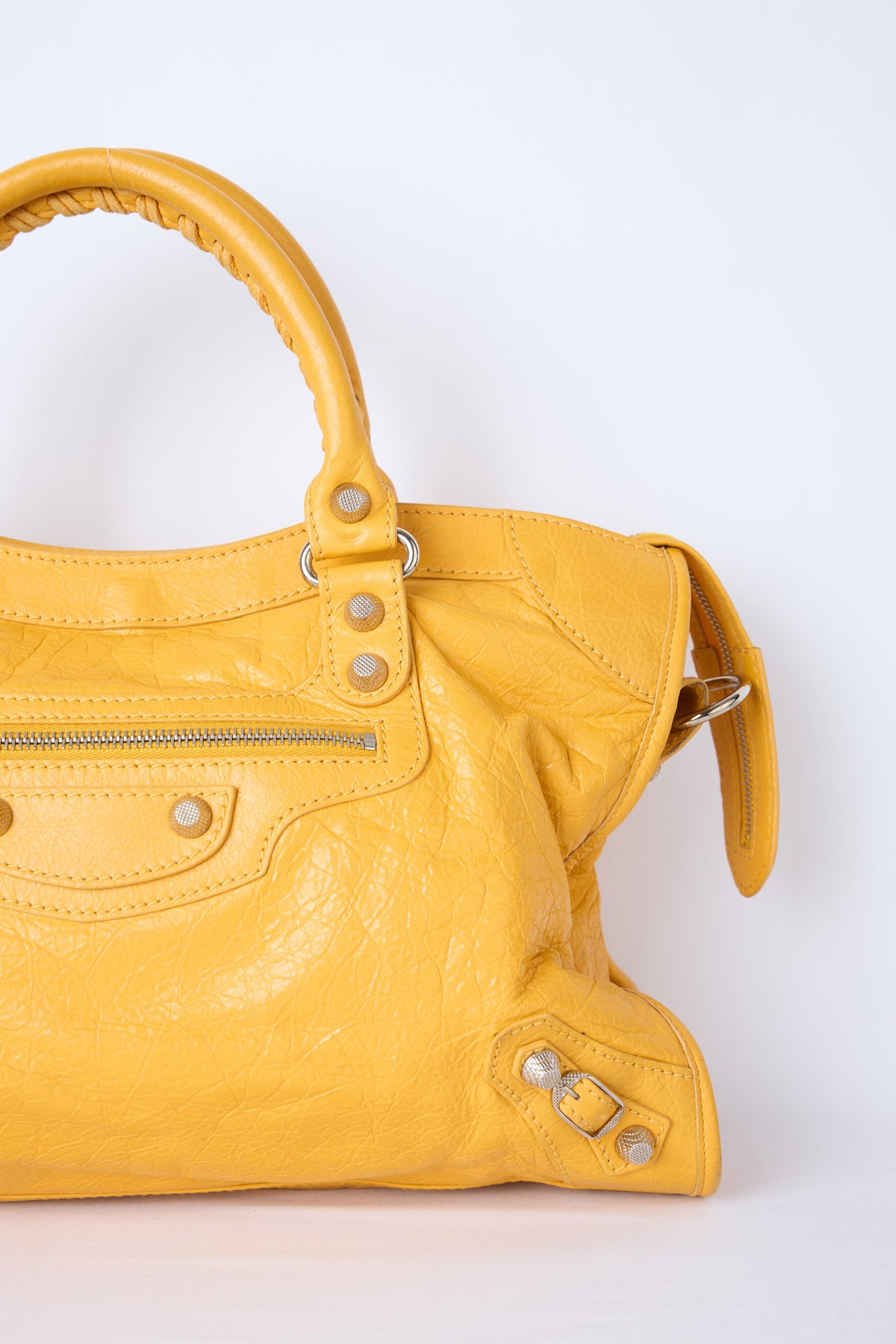 BALENCIAGA YELLOW MEDIUM BAG
