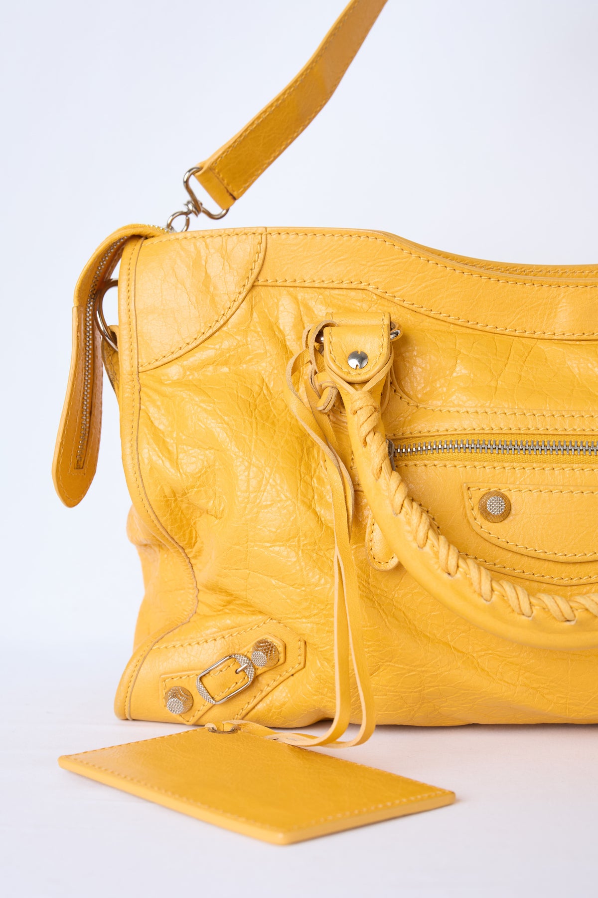 BALENCIAGA YELLOW MEDIUM BAG