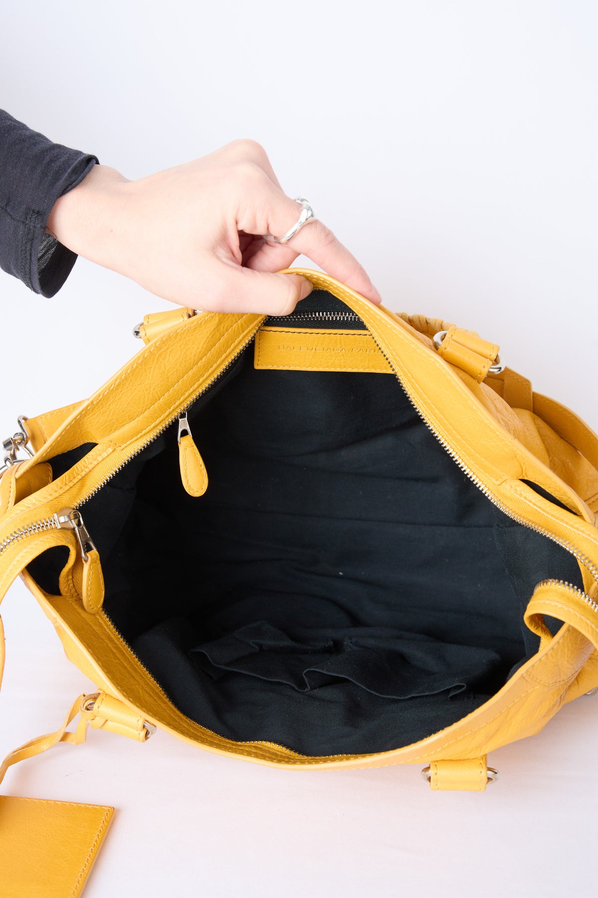 BALENCIAGA YELLOW MEDIUM BAG