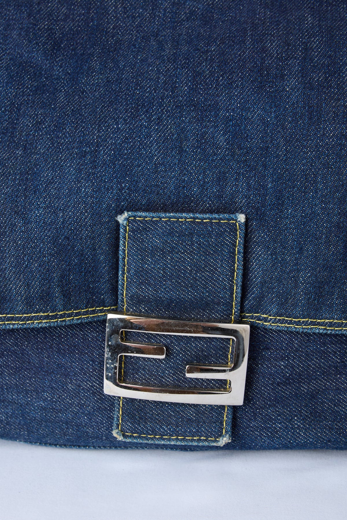 FENDI DENIM MAMMA BAGUETTE