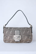 FENDI METALLIC LUREX ZUCCA BAGUETTE
