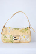 FENDI BEIGE LEATHER DAISY BAGUETTE