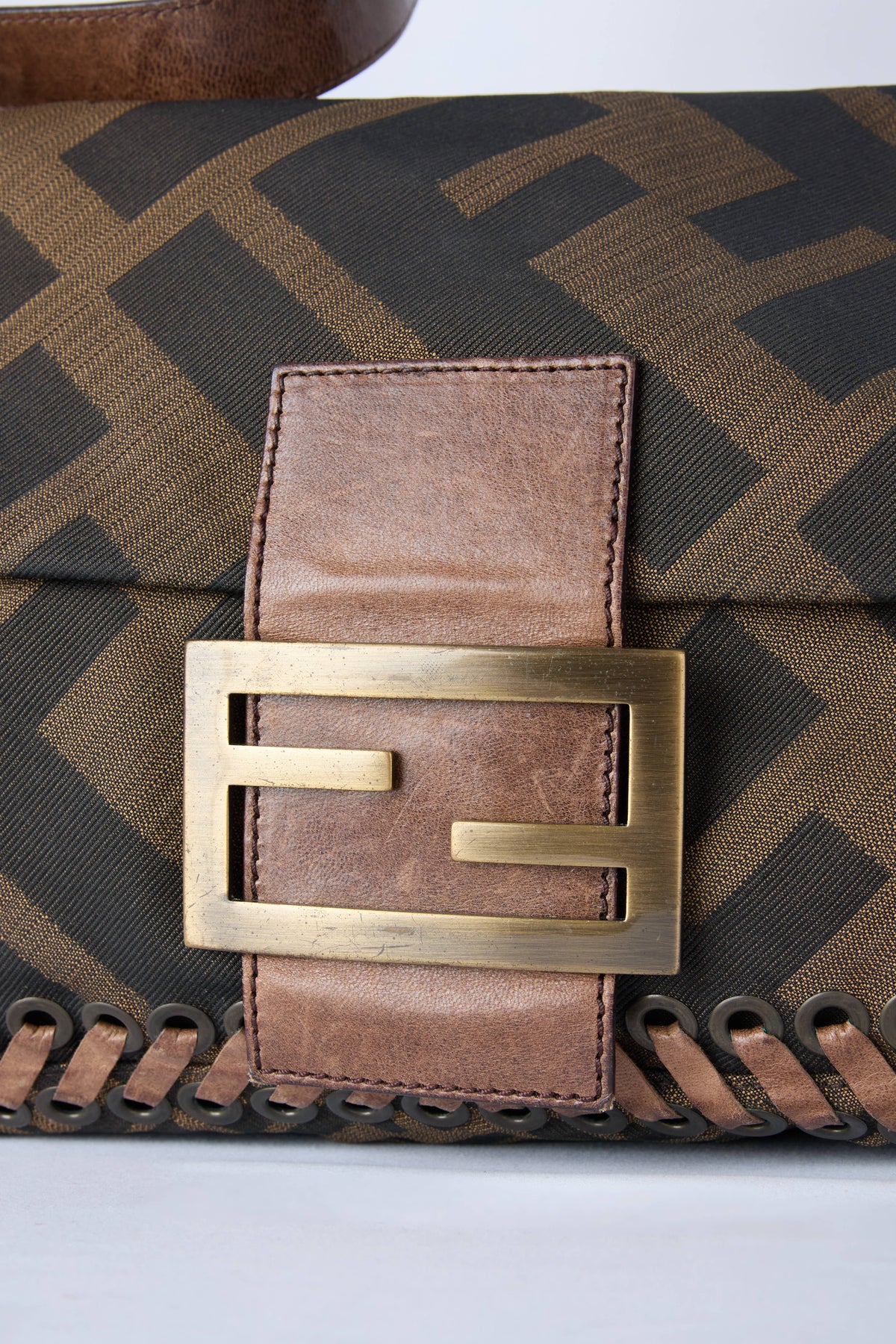 FENDI WHIPSTICH MAXI FLAP