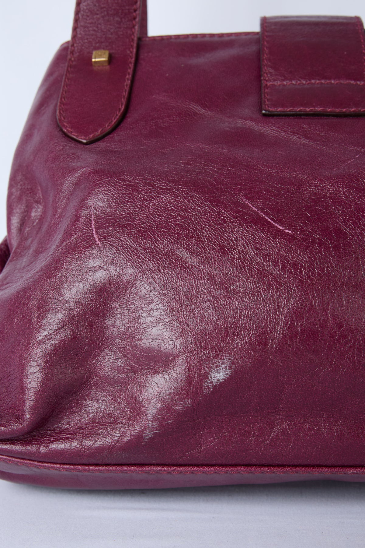 FENDI BURGUNDY HOBO