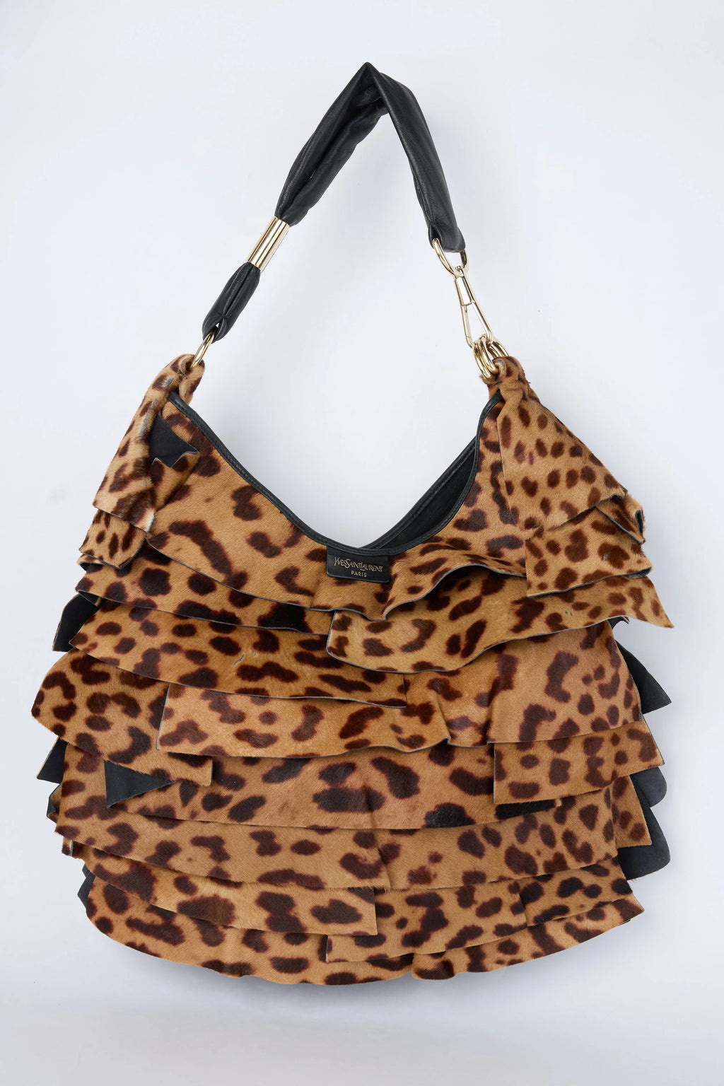 YSL LEOPARD ST. TROPEZ HOBO