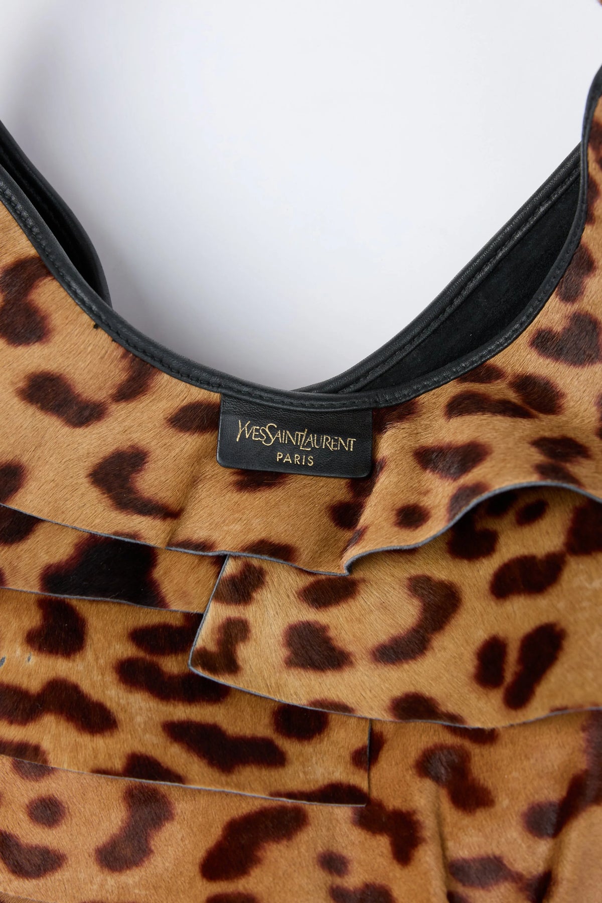 YSL LEOPARD ST. TROPEZ HOBO
