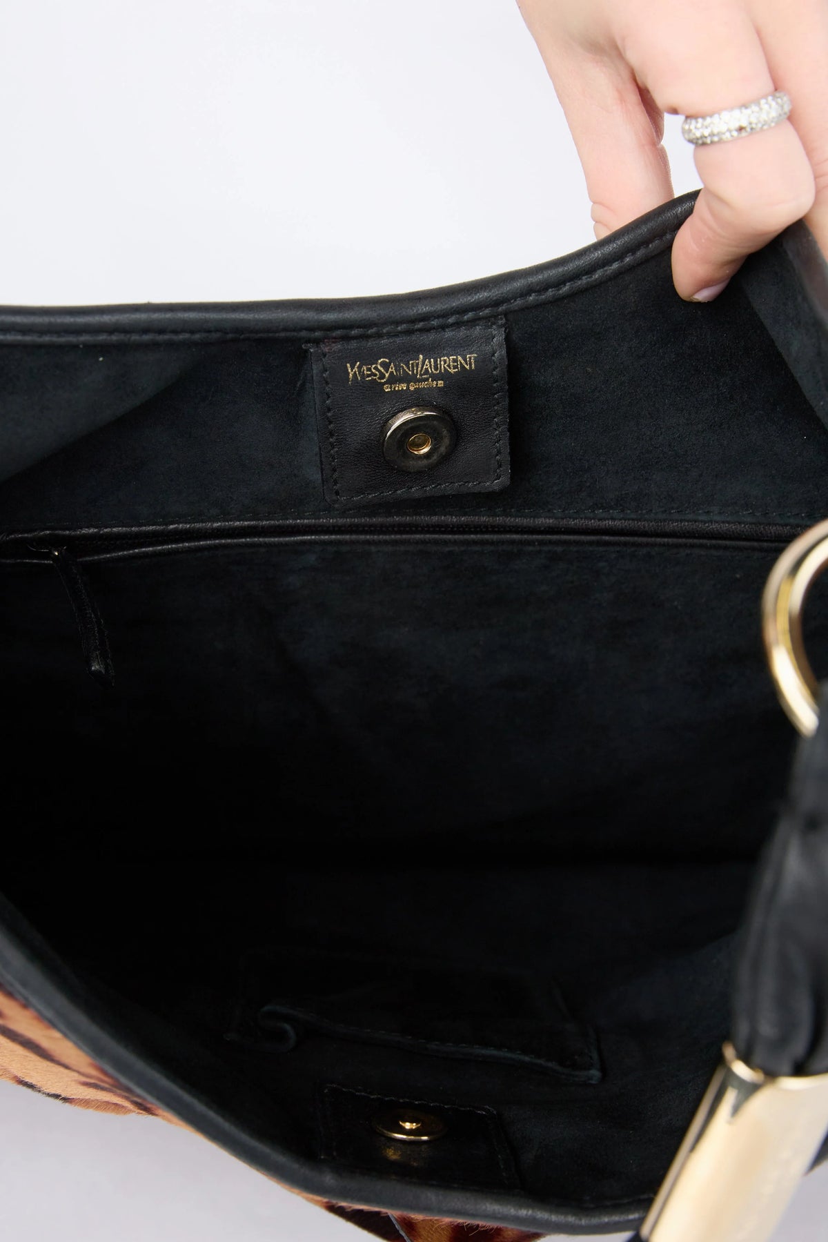 YSL LEOPARD ST. TROPEZ HOBO