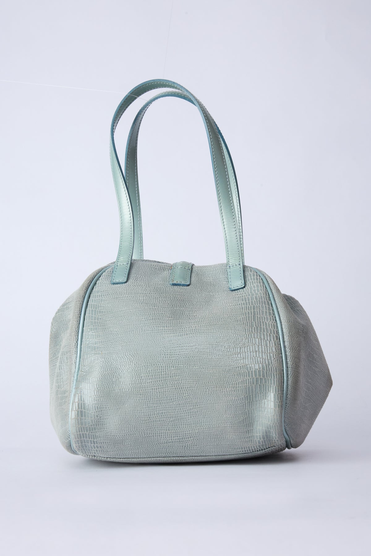 DIOR BLUE DUMPLING BAG