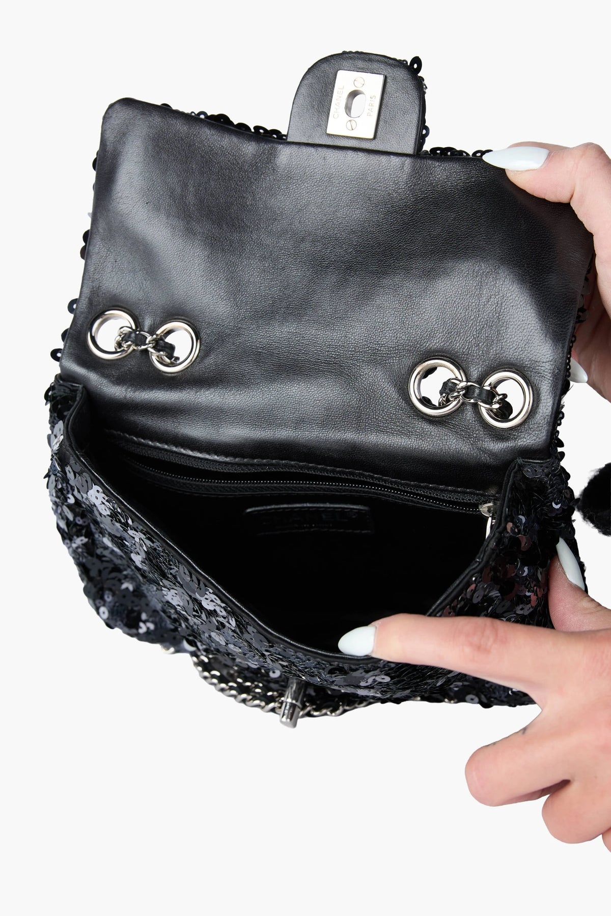 Chanel Sequined Mini Flap Bag