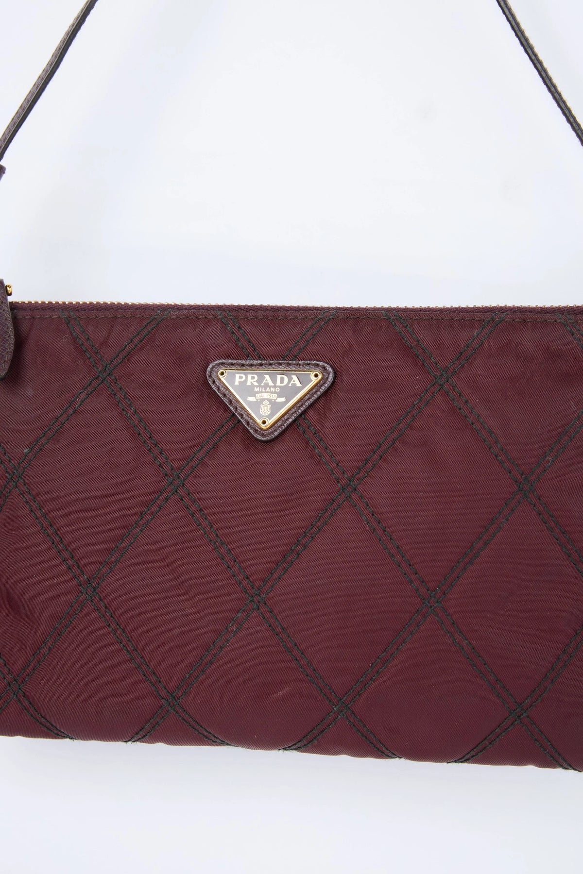 PRADA PURPLE QUILTED RE-NYLON POUCH