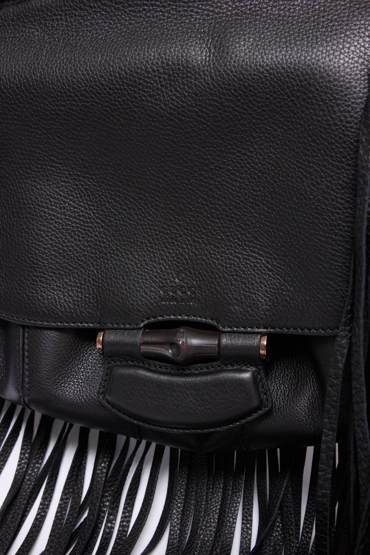 GUCCI SMALL BAMBOO NOUVEAU FRINGE BAG