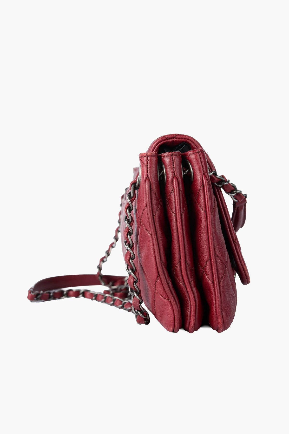 Chanel Red Accordion Flap Bag