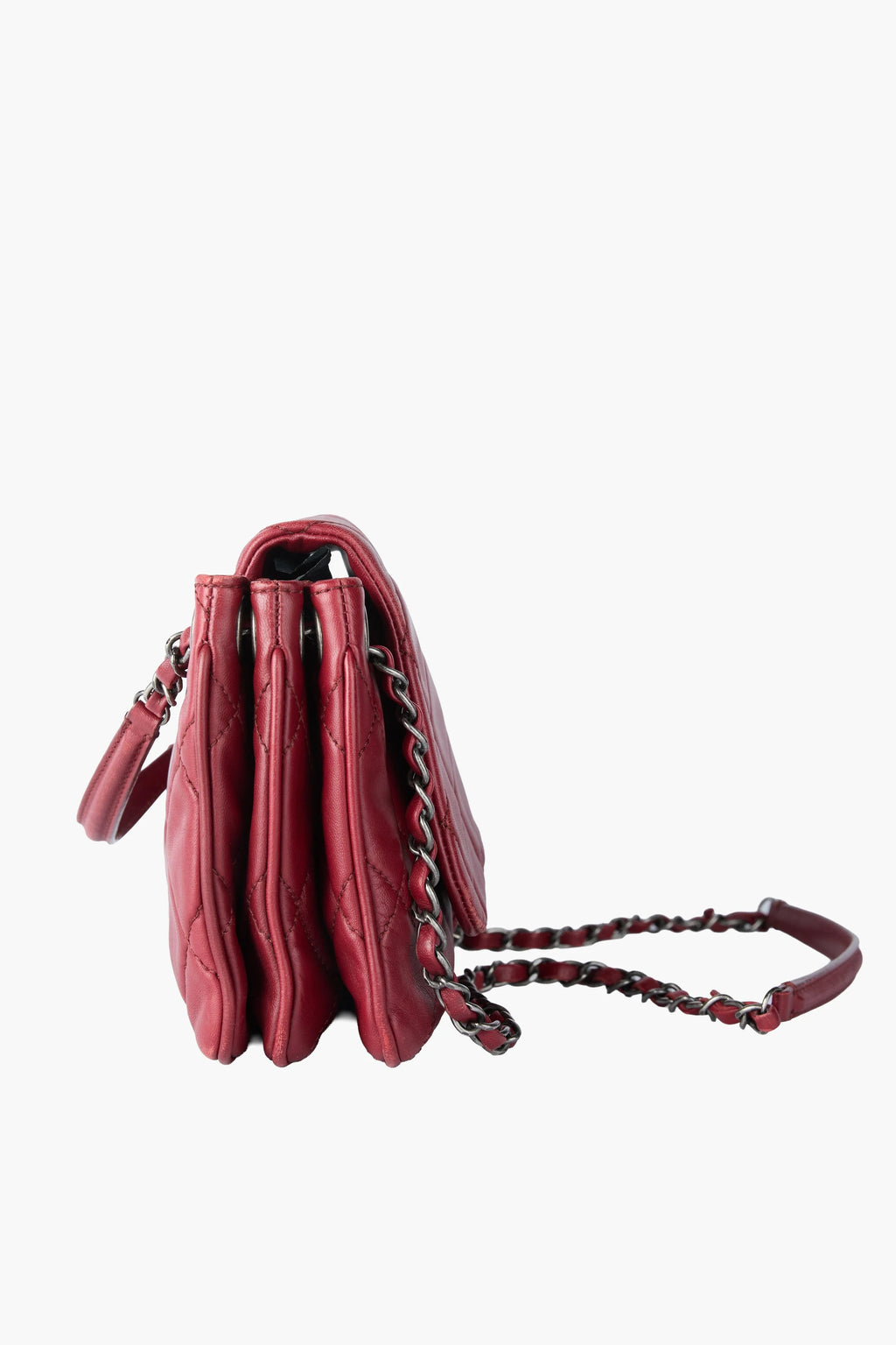 Chanel Red Accordion Flap Bag