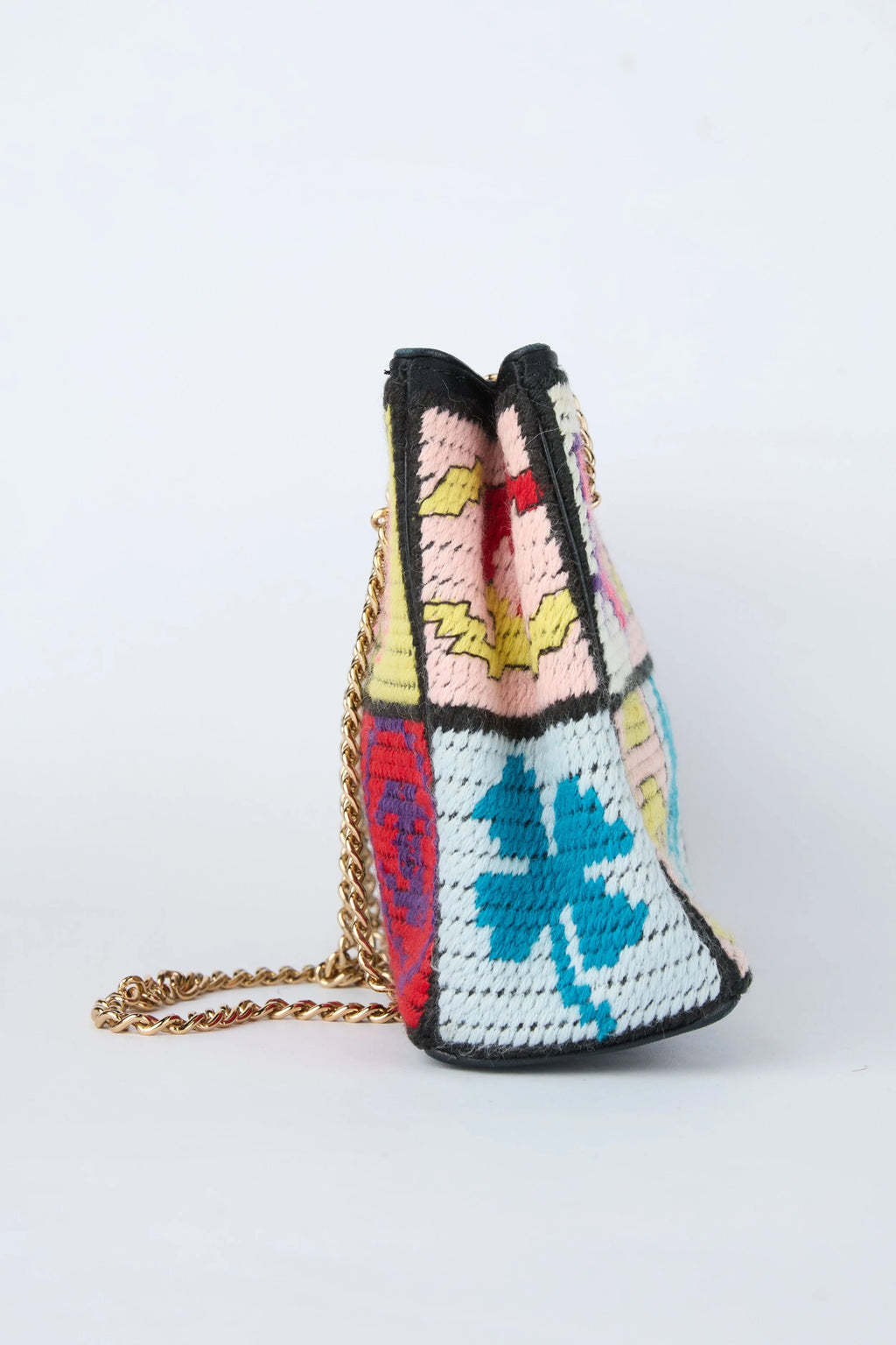 CHANEL "PRECIOUS SYMBOLS" PATCHWORK SHOULDER BAG
