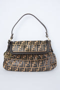 FENDI TOBACCO CANVAS ZUCCA CHEF BAG