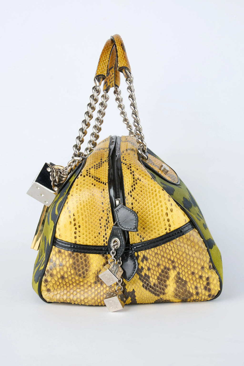 RARE DIOR GREEN LEOPARD DICE GAMBLER