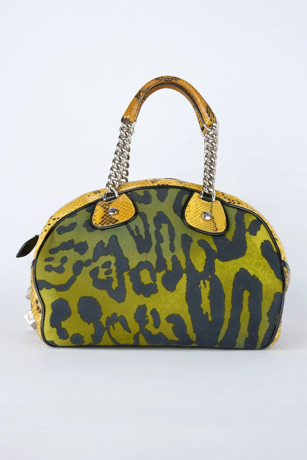 RARE DIOR GREEN LEOPARD DICE GAMBLER
