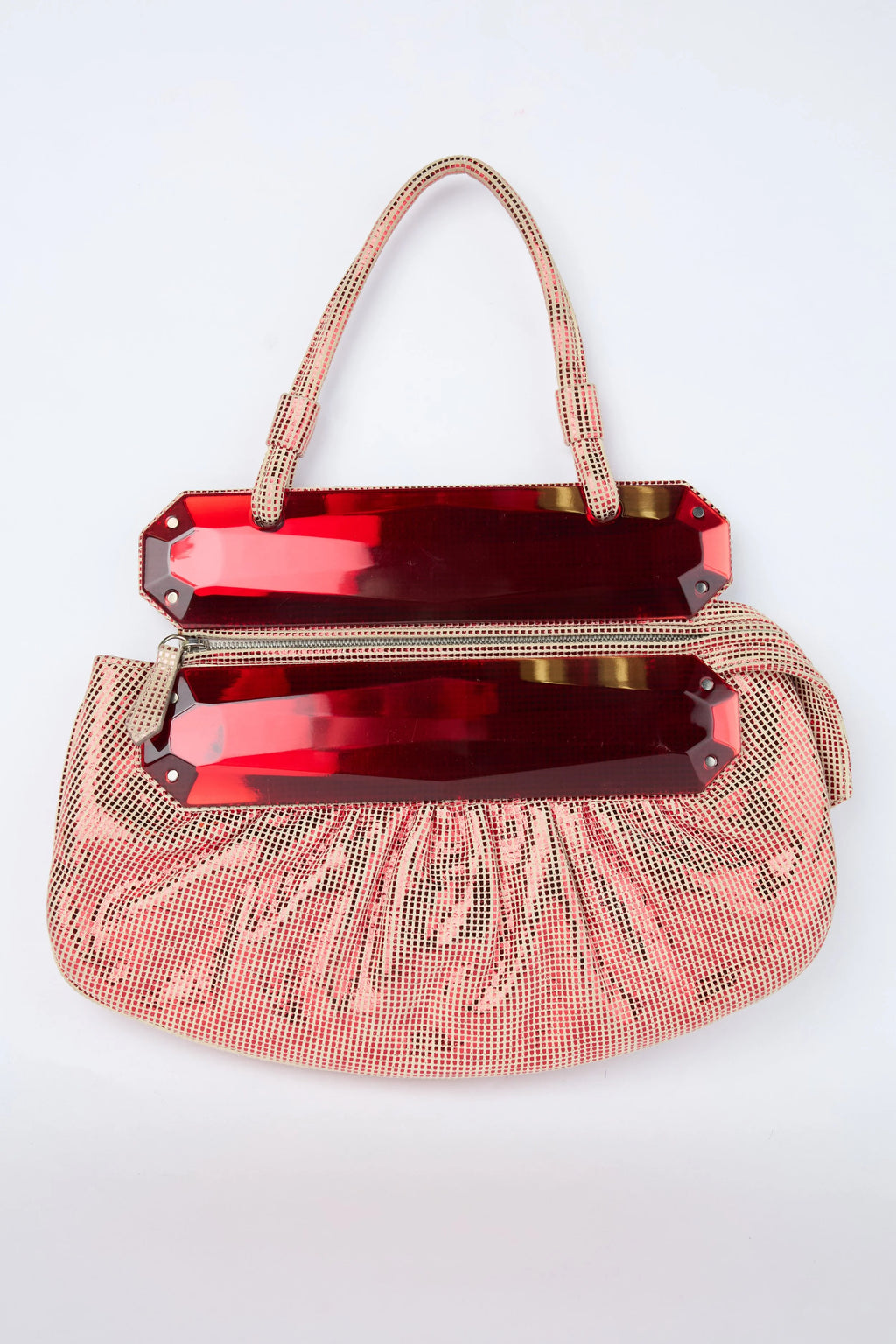 FENDI RED DISCO CLUTCH