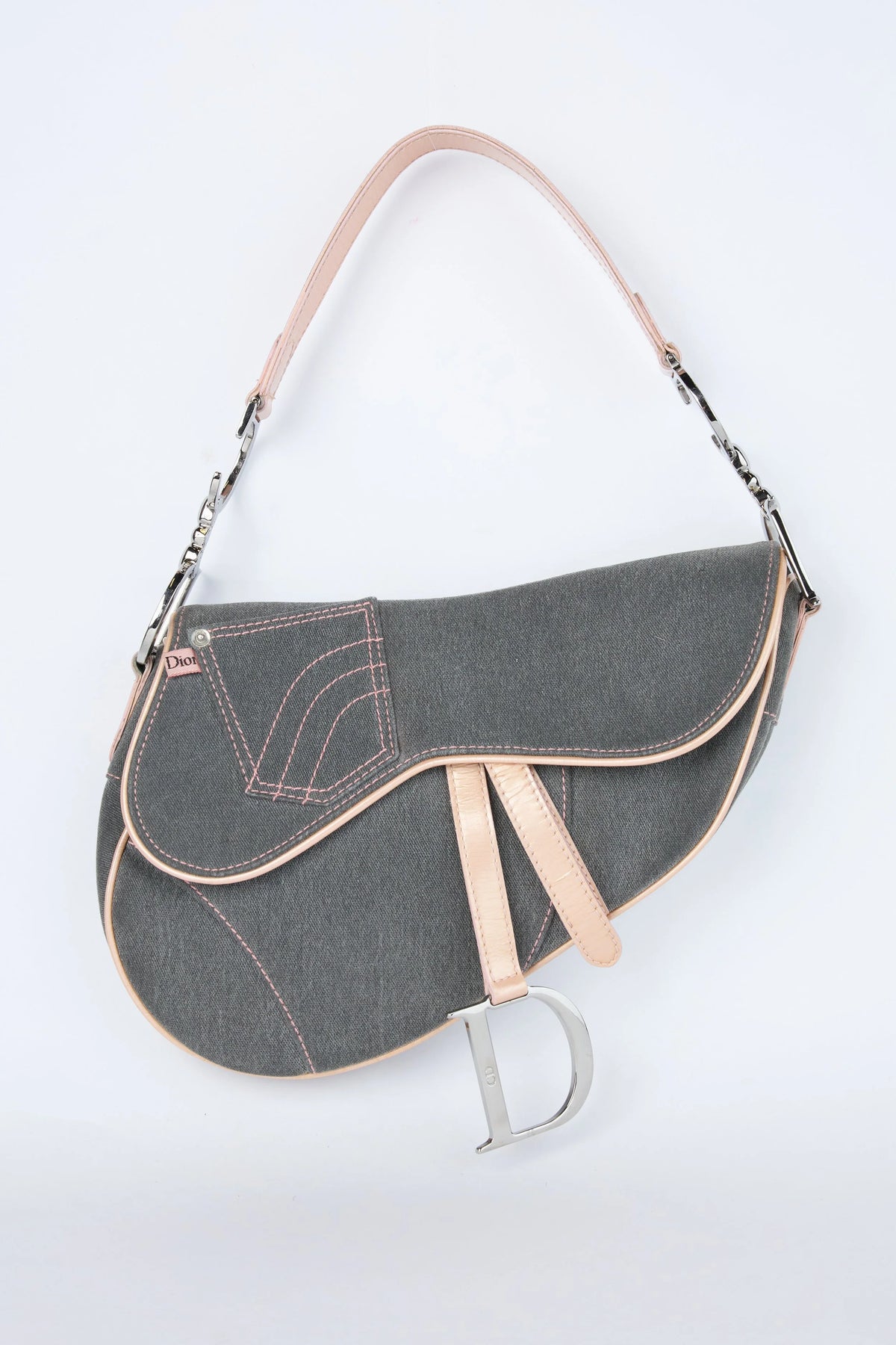 DIOR DENIM & PINK SADDLE