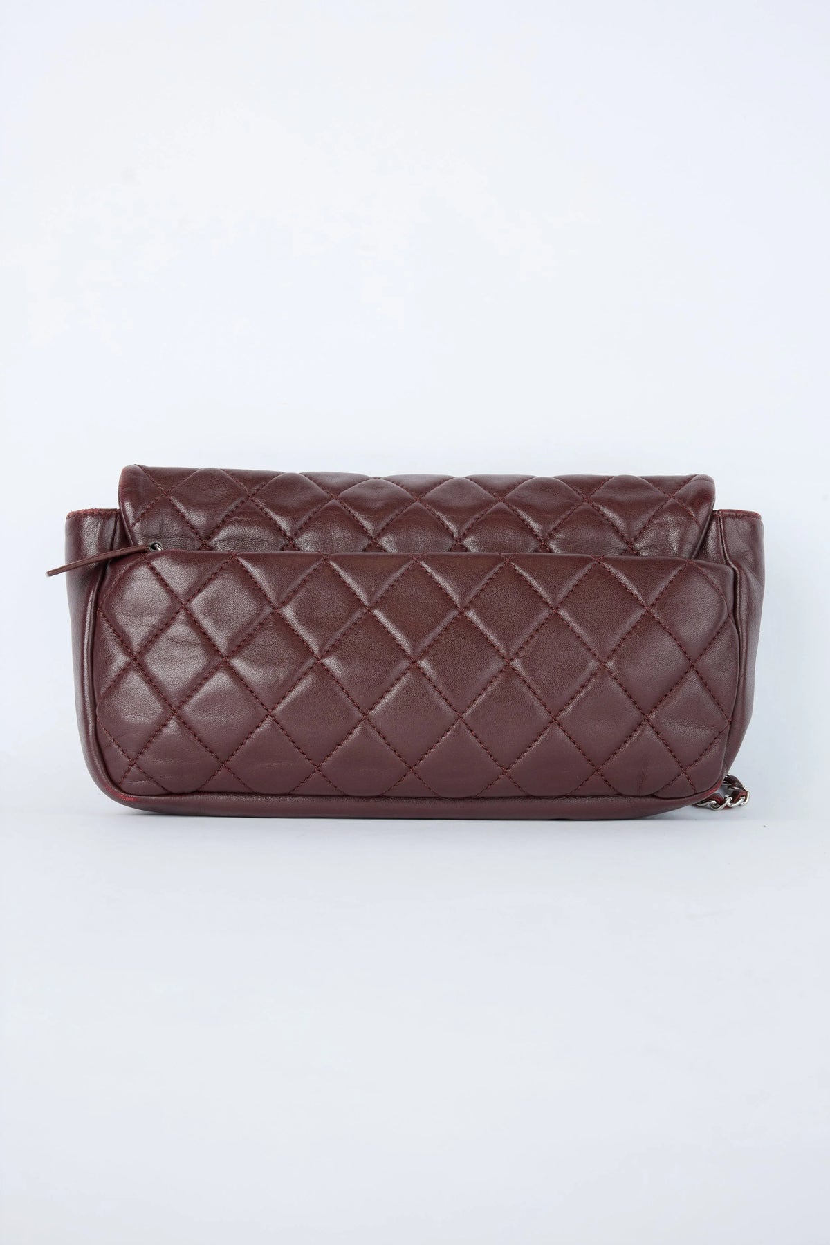 CHANEL "COCO RAIN" BURGUNDY QUILTED FLAP