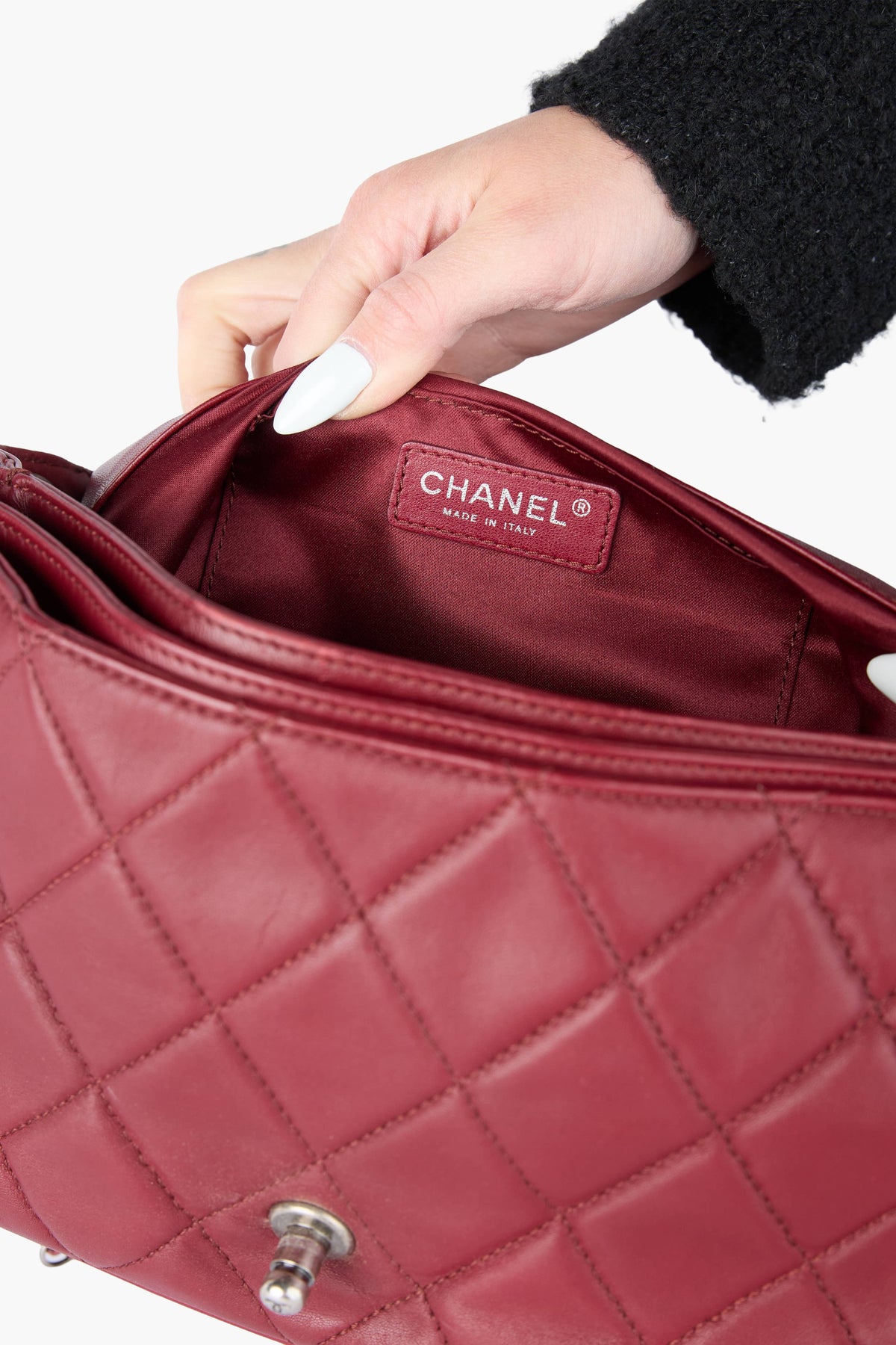Chanel Red Accordion Flap Bag
