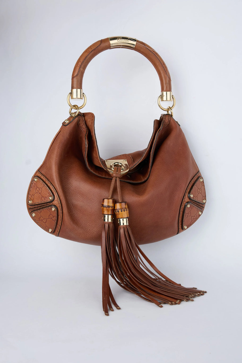 GUCCI TAN INDY HOBO