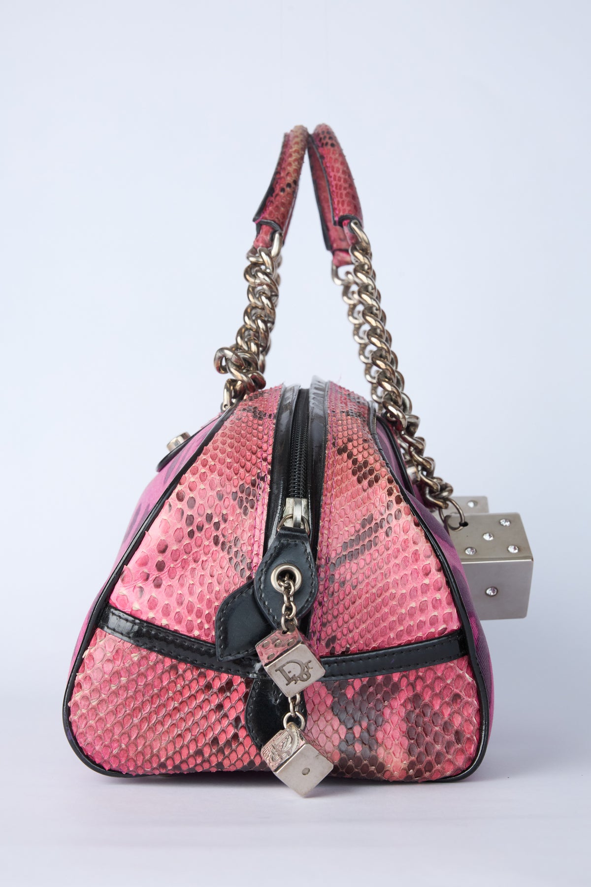 DIOR PURPLE LEOPARD DICE GAMBLER