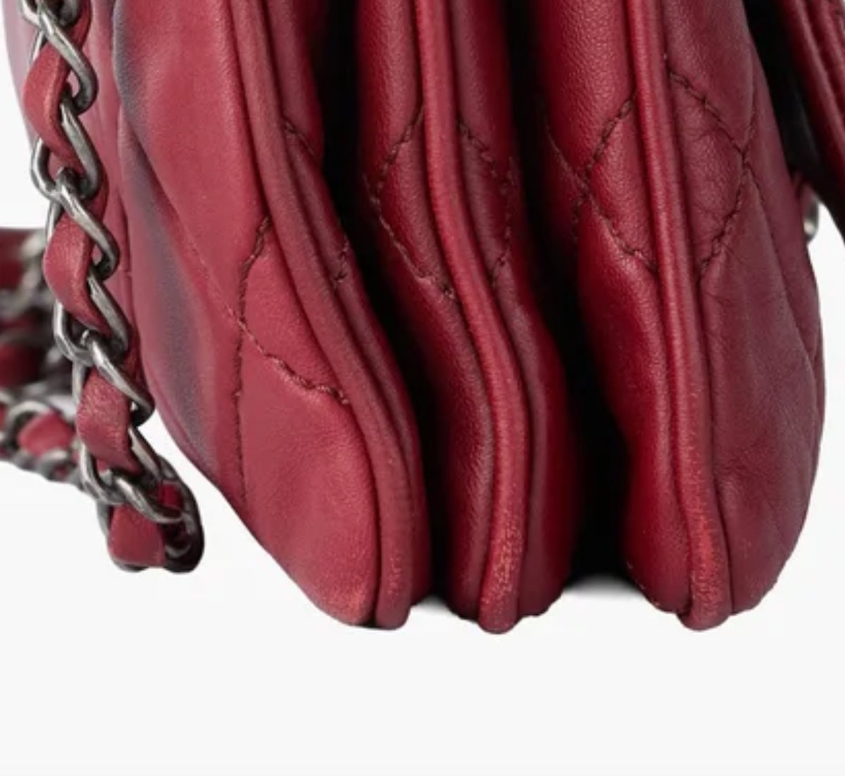 Chanel Red Accordion Flap Bag